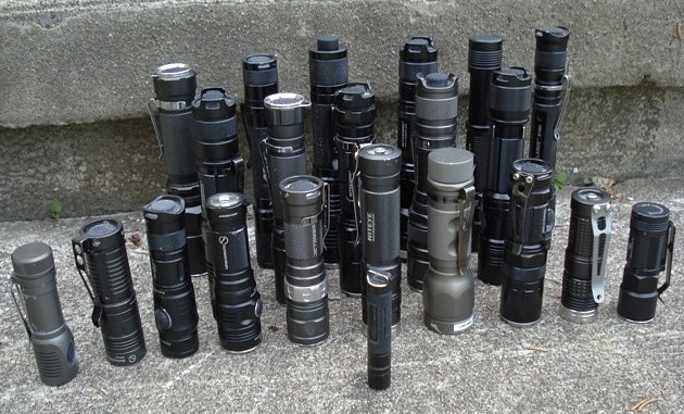 collection of LED flashlights