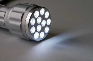 old fashioned LED flashlight