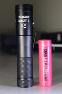 Nitecore Concept 1 and battery