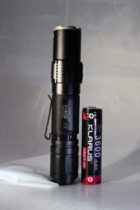Klarus XT2CR and included 18650 battery
