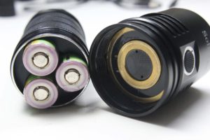 Sofirn SP36 uses 3 18650 batteries