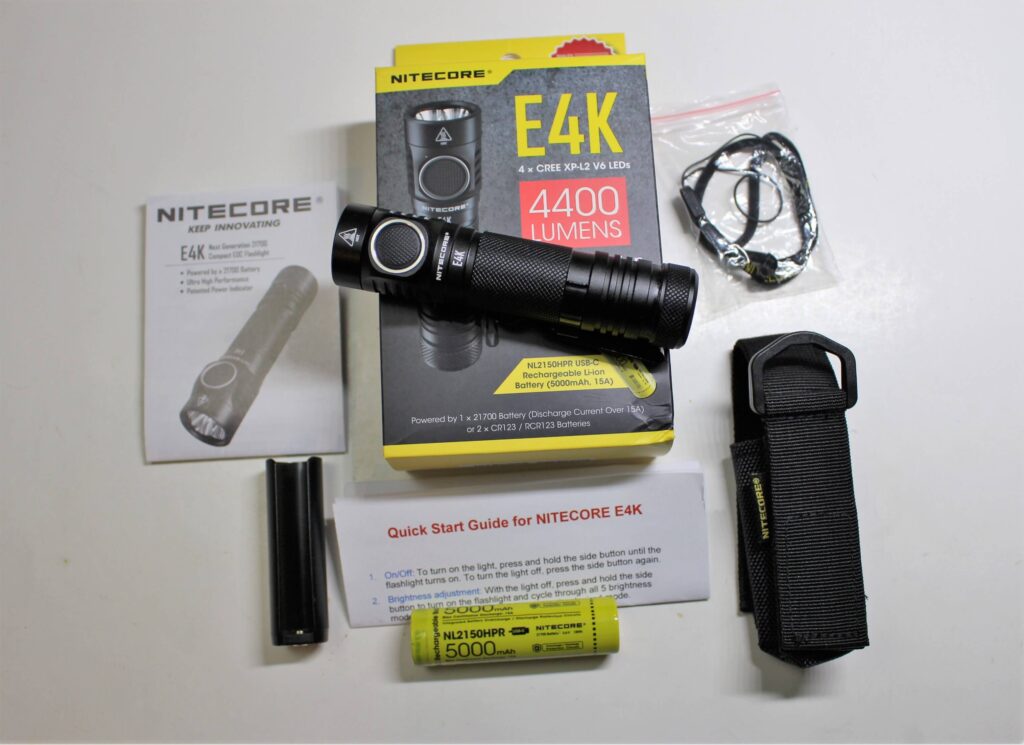 Nitecore E4K package