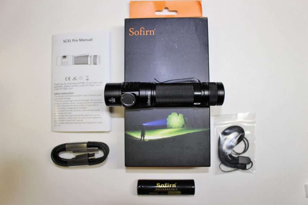 Sofirn SC31 Pro packaging