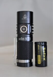 Sofirn SC21 and 16340 battery